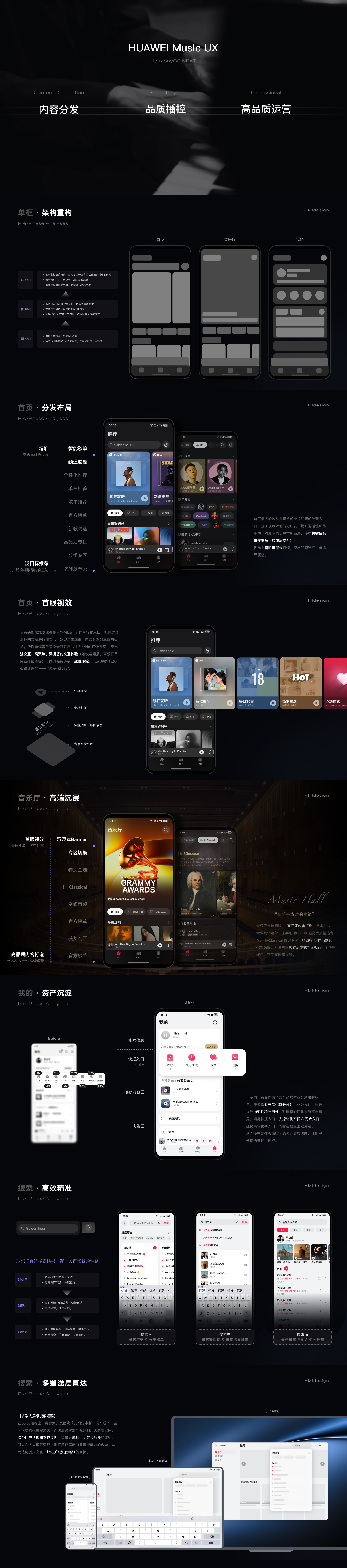 HarmonyOS 音乐手机端设计策略、核心方案与交互探索